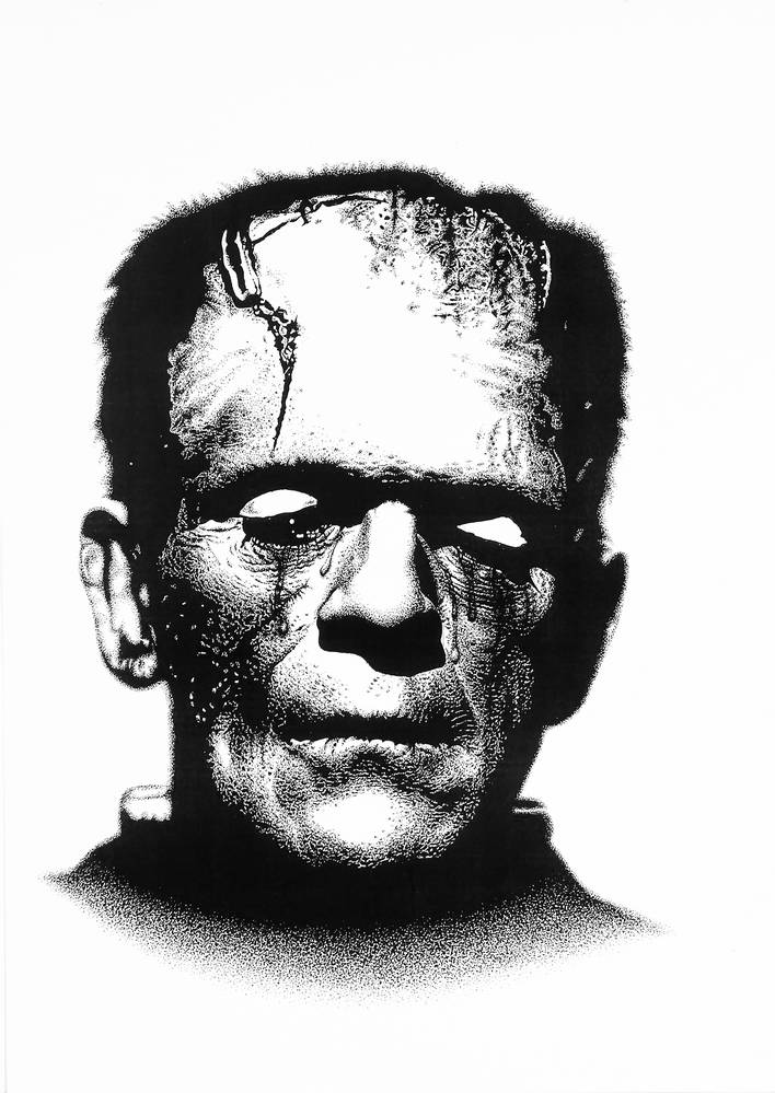A sad monster Frankenstein from Stephen Langhans