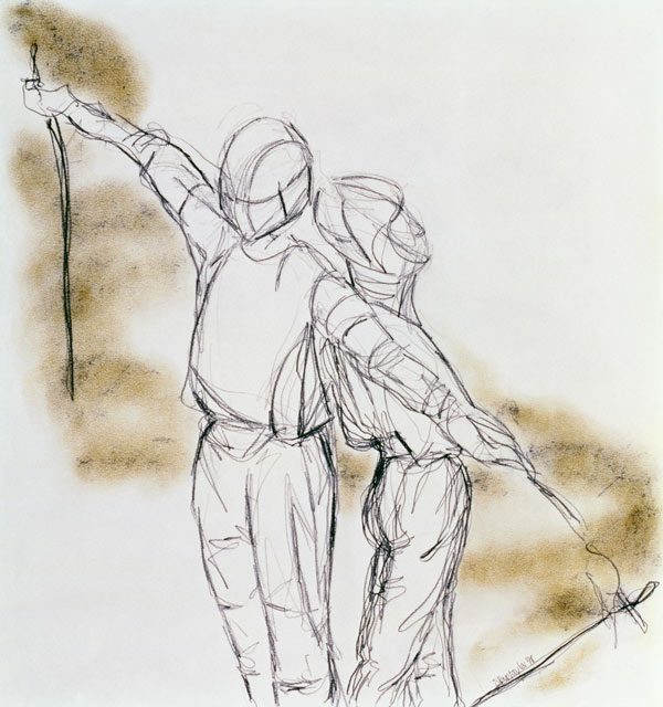 Preparation, 1998 (graphite and pastel on paper)  from Stevie  Taylor
