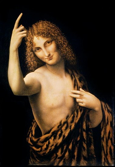 St. John the Baptist, 16th century from (studio of) Leonardo da Vinci