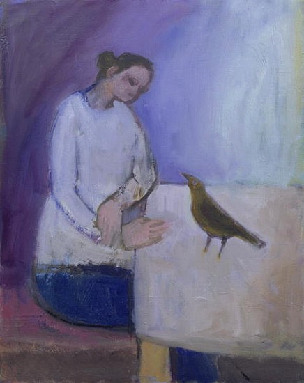 Woman with a Bird, 2003 (oil on canvas)  from Sue  Jamieson