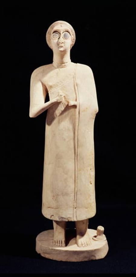Statue of the Great Goddess, from Tell Asmar from Sumerian
