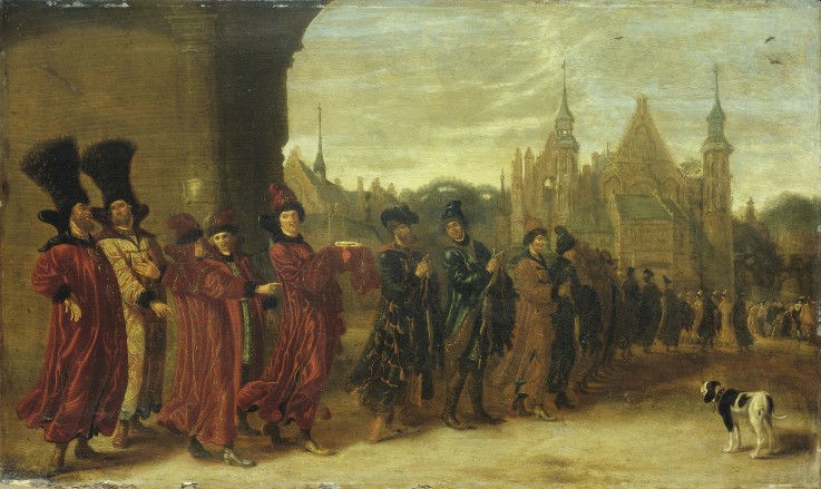 Ambassadors from the Czar of Muscovy in The Hague on 4 November 1631 from Sybrandt van Beest