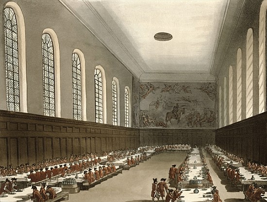 Military Hospital, Chelsea, from Ackermann''s ''Microcosm of London'' from T.(1756-1827) Rowlandson