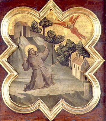 St. Francis Receiving the Stigmata (tempera on panel) from Taddeo Gaddi