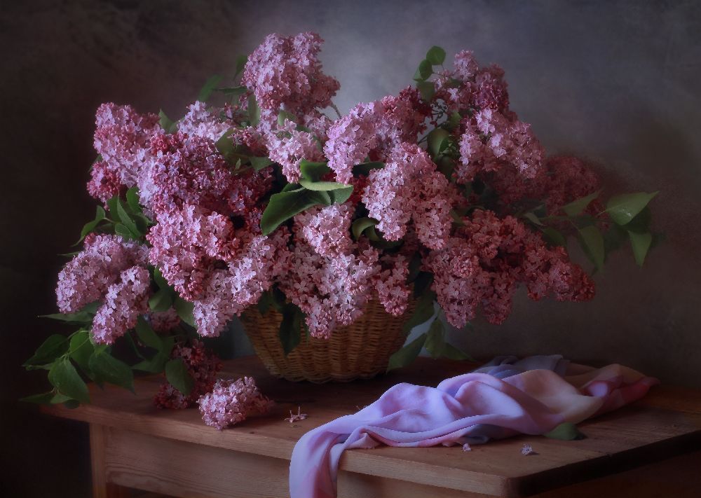 With a basket of lilacs from Tatyana Skorokhod (Татьяна
