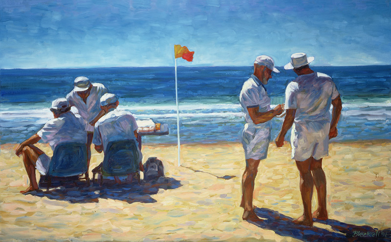 Judges at the Lifesaving Carnival, 1993 (oil on canvas)  from Ted  Blackall