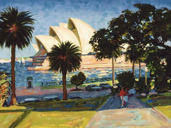 Sydney Opera House, PM, 1990 (oil on canvas)  from Ted  Blackall