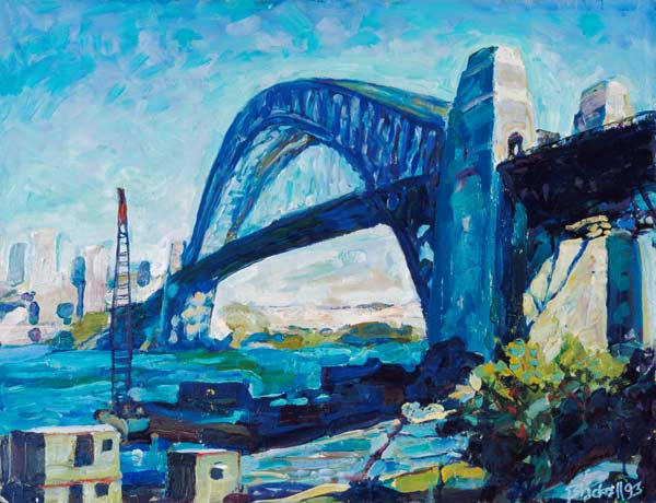 Sydney Harbour Bridge, 1995 (oil on canvas)  from Ted  Blackall