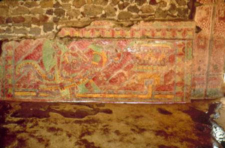 Mural of feathered Serpent from Teotihuacan