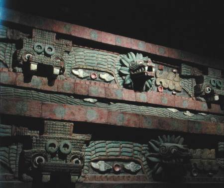 Reproduction of the Temple of Quetzalcoatl from Teotihuacan