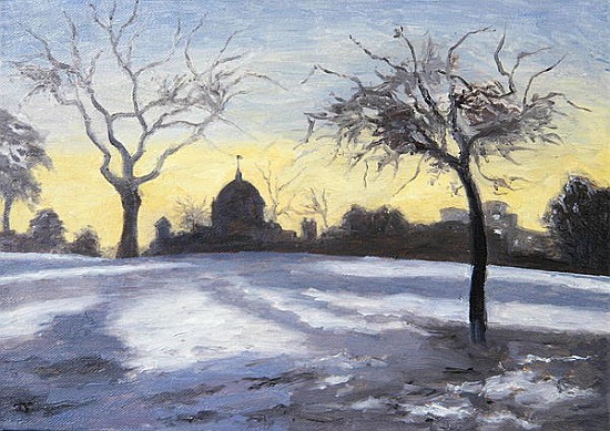 Snowscape, The Royal Observatory'', 2007 (oil on canvas)  from Terry  Scales