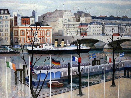 View from the Festival Hall, 2002 (oil on canvas)  from Terry  Scales