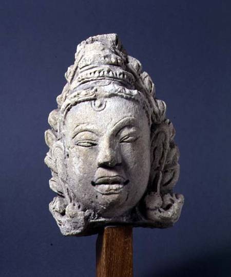 1967-1 Crowned head of a deity surrounded from Thai