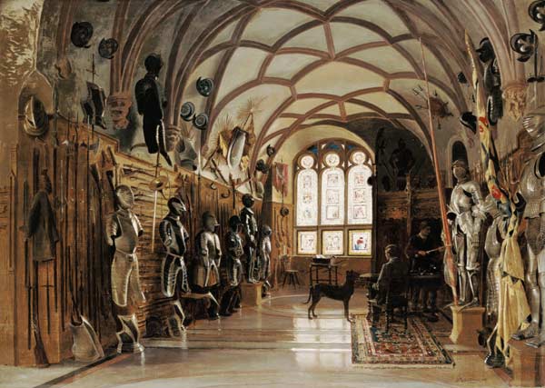 Die Waffenhalle auf Schloss Sigmaringen from Themistokles von Eckenbrecher
