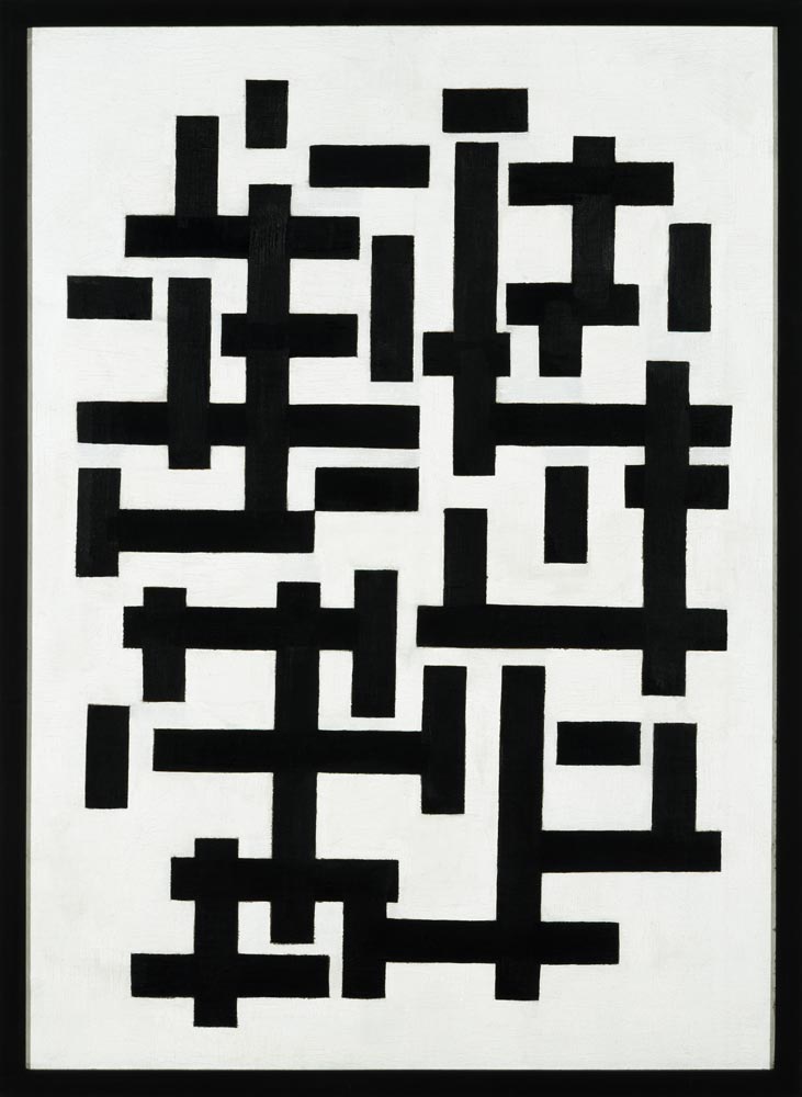Composition weiss black. from Theo van Doesburg