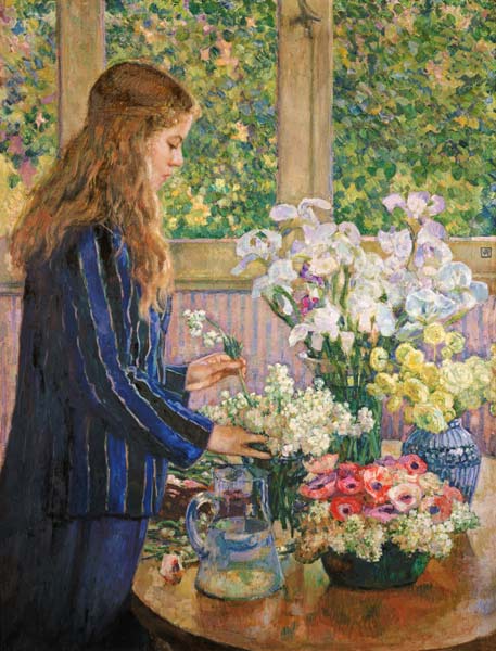 When arranging the garden flowers from Theo van Rysselberghe