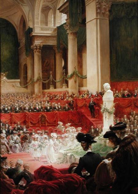 The Ceremony at the Pantheon to Celebrate the Centenary of the Birth of Victor Hugo (1802-85) 26th F from Theobald Chartran