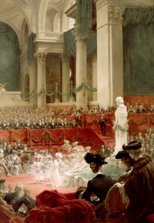 Celebration of the 100th Birthday of Victor Hugo at the Panthéon in Presence of the President Félix  from Theobald Chartran