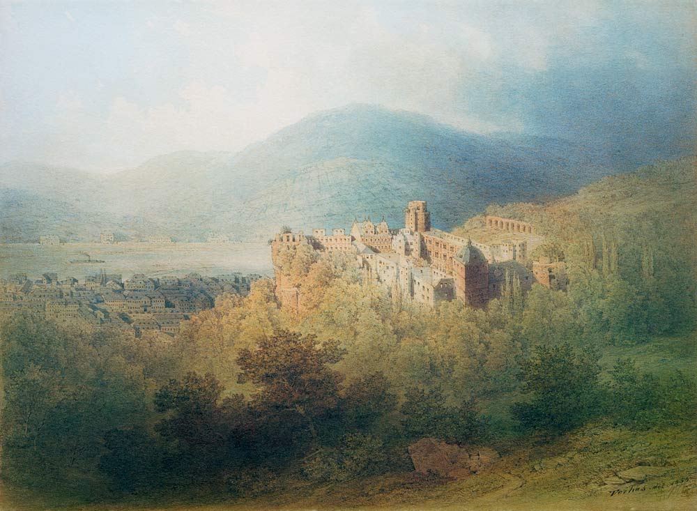 Heidelberg Castle , Verhas from Theodor Verhas