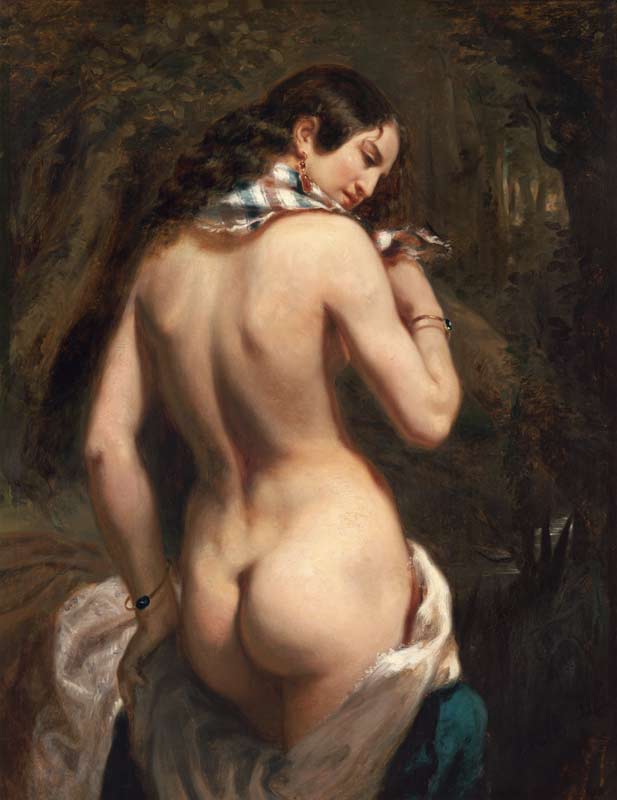 Taking a bath from Théodore Chassériau
