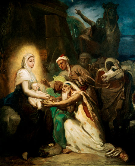 The adoration of the holy three kings from Théodore Chassériau