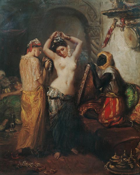 The Toilet in the Seraglio from Théodore Chassériau