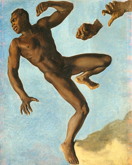 Study of a Nude Negro from Théodore Chassériau