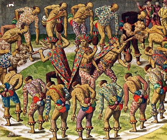A Barbarian Celebration, from ''Navigatio in Brasiliam Americae'' from Theodore de Bry