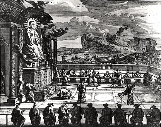 A Buddhist Ceremony from, ''Indiae Orientalis'', published in 1670 from Theodore de Bry