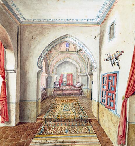 A Moorish Interior, Algiers  on from Theodore Leblanc