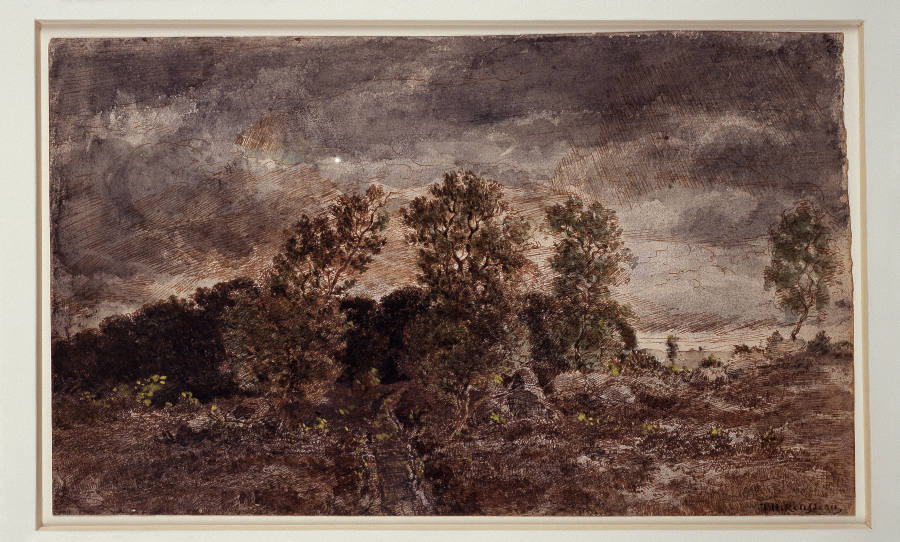 Landscape with thunderstorms from Théodore Rousseau