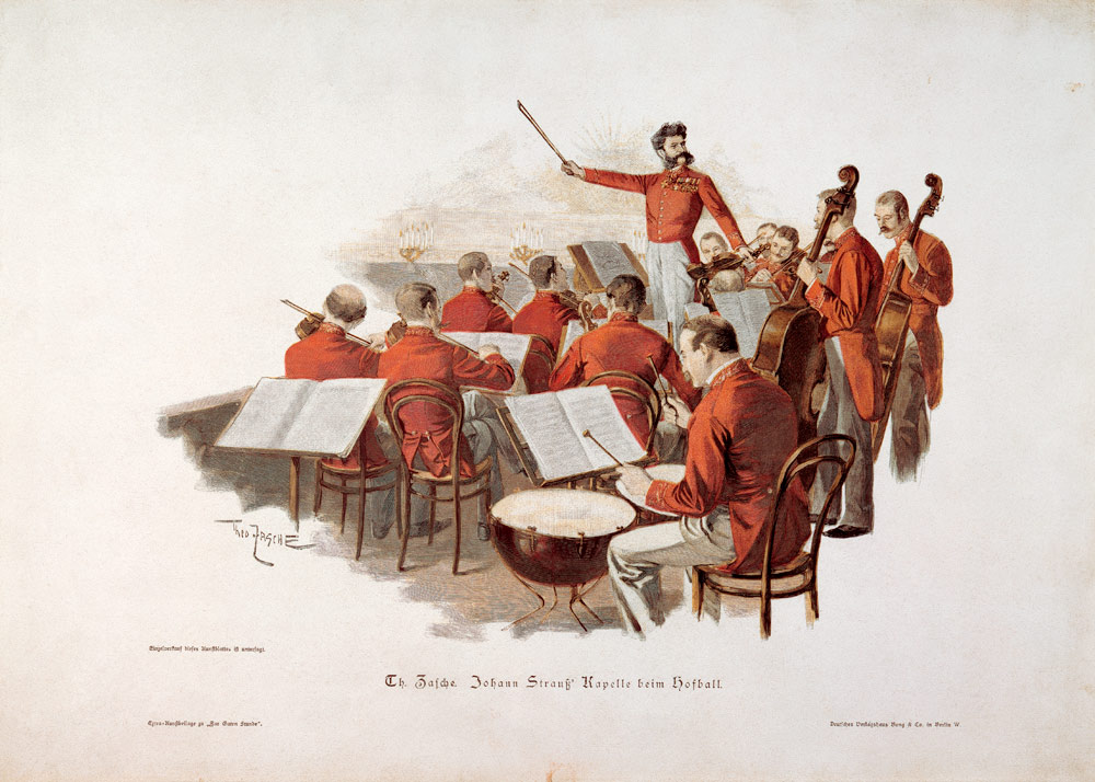 The Johann Strauss Orchestra at a Court Ball from Theodore Zasche
