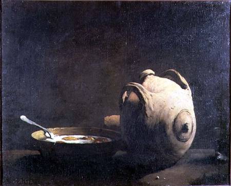 Still life with eggs on a plate from Théodule-Augustin Ribot