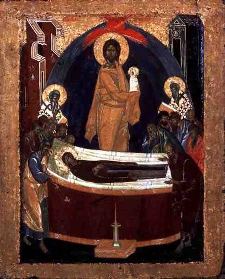 The Dormition from Theophanes the Greek