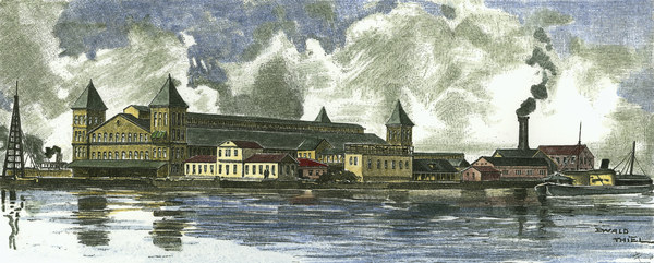 New York , Ellis Island from Thiel Ewald