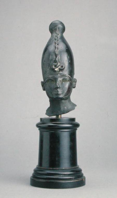 Head of the god Osiris from Third Intermediate Period Egyptian