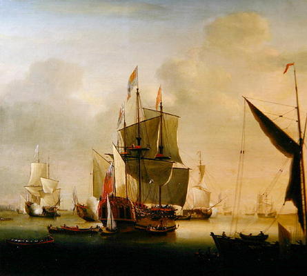 The Royal Caroline at Spithead (oil on canvas) from Thomas Allin