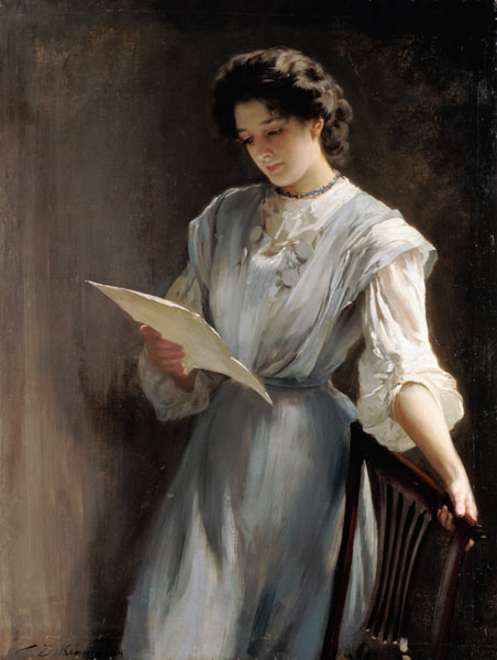 Reading the Letter from Thomas Benjamin Kennington