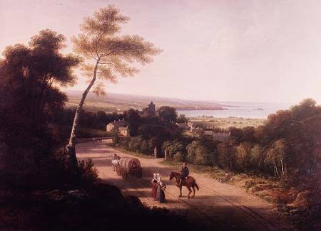 Landscape with peasants near Naples from Thomas Christopher Hofland