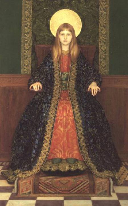The Child Enthroned from Thomas Cooper Gotch