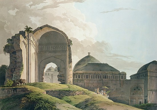 The Ruins of the Palace at Madurai from Thomas Daniell
