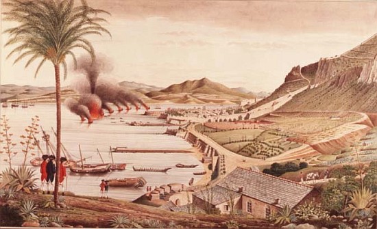 Gibraltar on the morning after the great Franco-Spanish attack from Thomas Davies