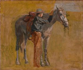 Cowboy: Study for ‘Cowboys in the Badlands'
