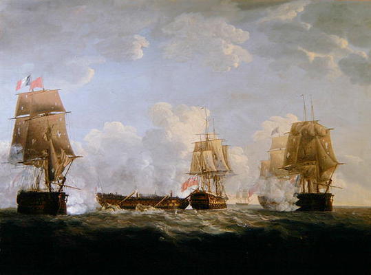 The Glorious First of June, 1794 (oil on canvas) from Thomas Elliott