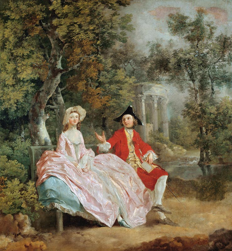 Conversation in the park from Thomas Gainsborough