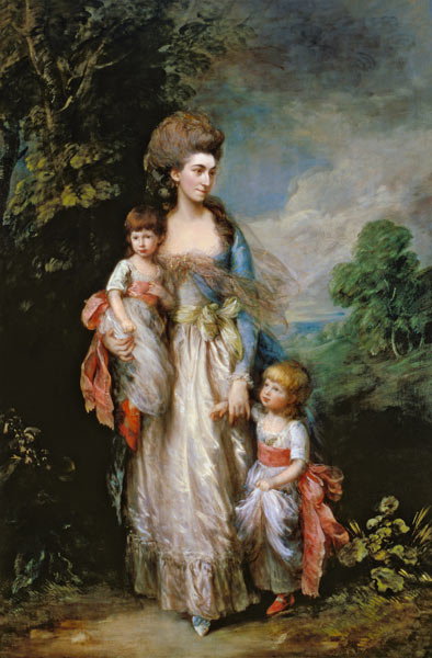 Mrs. Moody and two of her children from Thomas Gainsborough