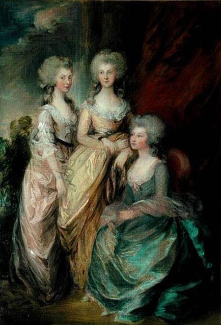 The three eldest daughters of George III: Princesses Charlotte from Thomas Gainsborough