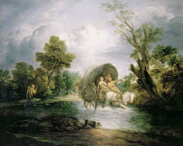 A Country Cart crossing a Ford from Thomas Gainsborough