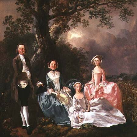 Mr. & Mrs. John Gravenor and Daughters from Thomas Gainsborough