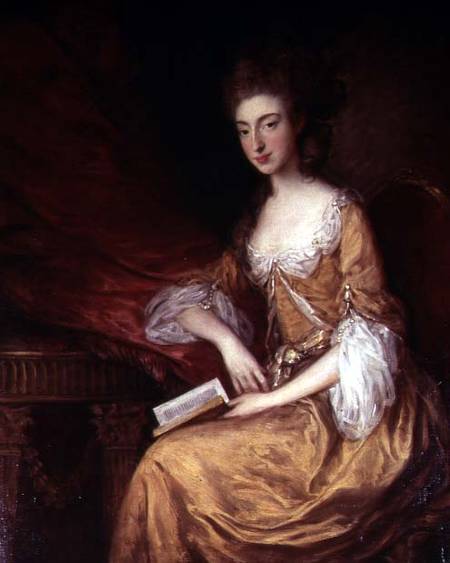 Portrait of a Lady with a Book from Thomas Gainsborough